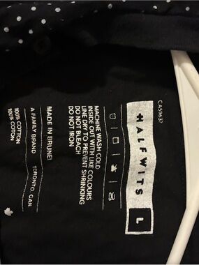 Halfwits Men's Black Cotton Shirt - Classic Fit